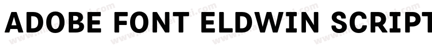 Adobe Font Eldwin Script字体转换